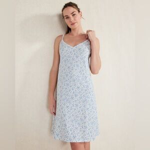 NWT Talbots Haven Well Within Organic Cotton Jersey Mirage Chemise Size XS